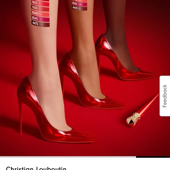 Christian Louboutin Rouge Lipstick with Gold Cap NWT - Picture 5 of 10